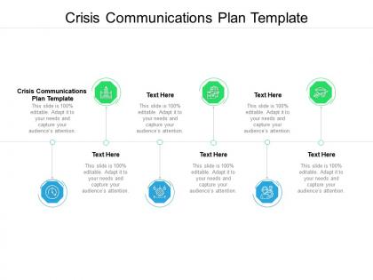 Crisis communications plan template ppt powerpoint presentation model show cpb
