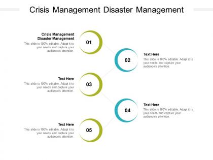 Crisis management disaster management ppt powerpoint presentation portfolio cpb