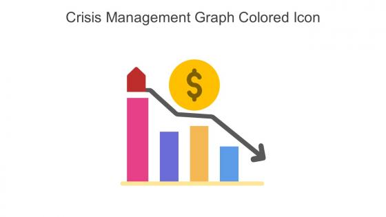 Crisis Management Graph Colored Icon In Powerpoint Pptx Png And Editable Eps Format