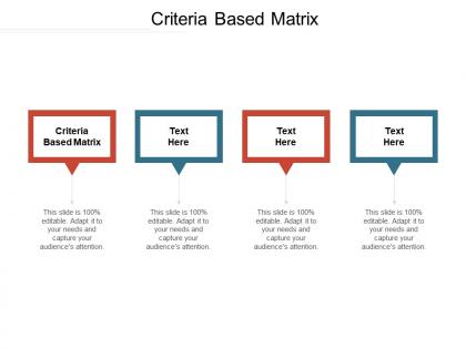 Criteria based matrix ppt powerpoint presentation infographic template slides cpb