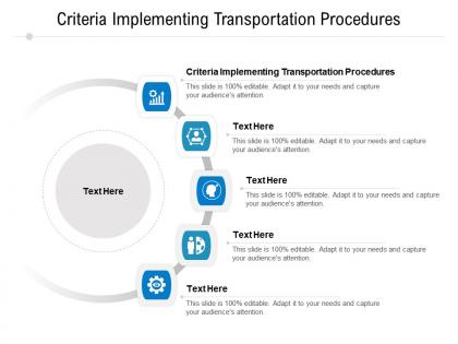 Criteria implementing transportation procedures ppt powerpoint presentation file styles cpb