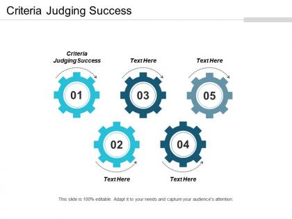 Criteria judging success ppt powerpoint presentation gallery graphic tips cpb