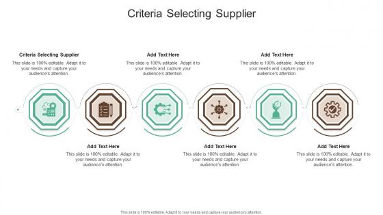 Criteria Selecting Supplier In Powerpoint And Google Slides Cpb