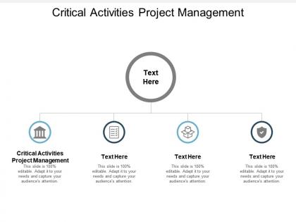 Critical activities project management ppt powerpoint presentation file slide portrait cpb