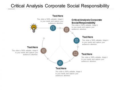 Critical analysis corporate social responsibility ppt powerpoint presentation icon templates cpb