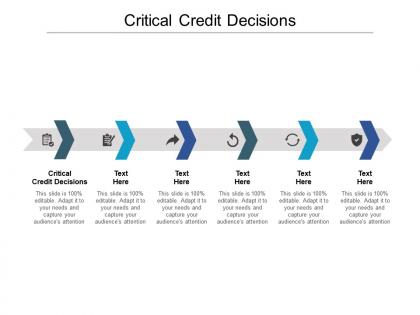 Critical credit decisions ppt powerpoint presentation icon rules cpb