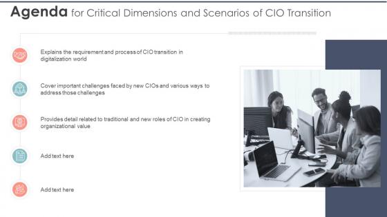 Critical Dimensions And Scenarios Of CIO Transition Agenda For Critical Dimensions