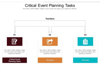 Critical event planning tasks ppt powerpoint presentation gallery mockup cpb