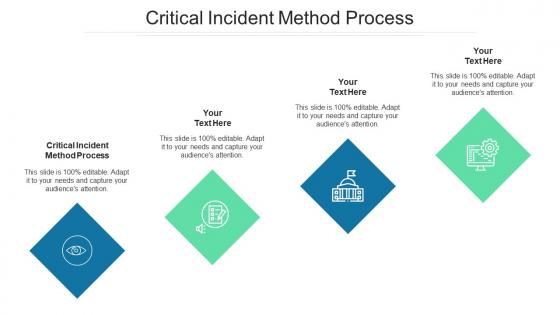 Critical incident method process ppt powerpoint presentation summary diagrams cpb