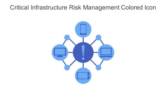 Critical Infrastructure Risk Management Colored Icon In Powerpoint Pptx Png And Editable Eps Format