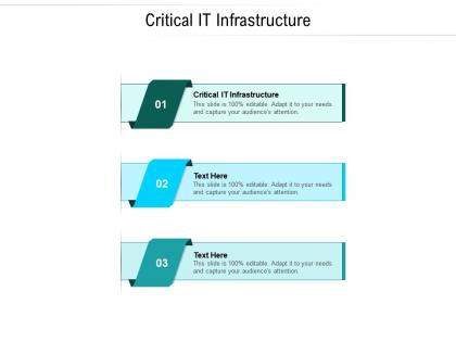 Critical it infrastructure ppt powerpoint presentation styles infographic template cpb
