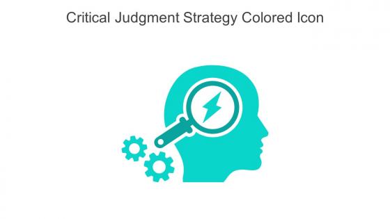 Critical Judgment Strategy Colored Icon In Powerpoint Pptx Png And Editable Eps Format