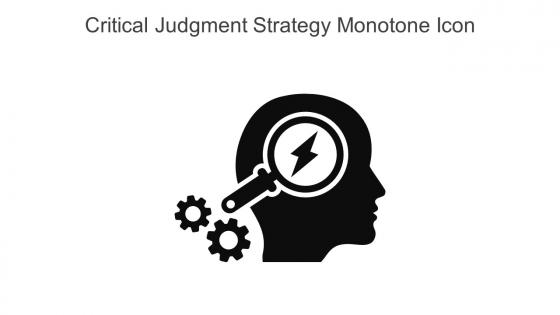 Critical Judgment Strategy Monotone Icon In Powerpoint Pptx Png And Editable Eps Format