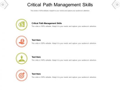 Critical path management skills ppt powerpoint presentation ideas gallery cpb