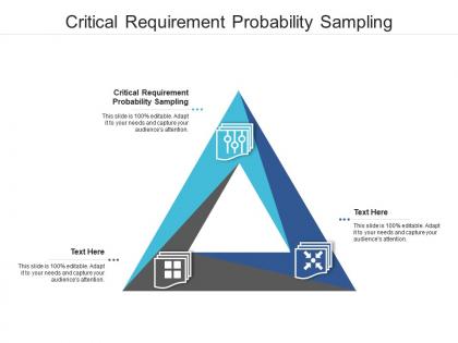 Critical requirement probability sampling ppt powerpoint presentation ideas icon cpb