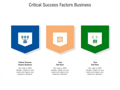 Critical success factors business ppt powerpoint presentation styles background images cpb