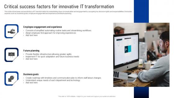 Critical Success Factors For Innovative IT Transformation