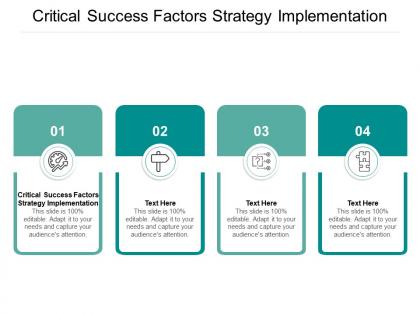 Critical success factors strategy implementation ppt powerpoint presentation pictures clipart cpb