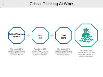Critical thinking at work ppt powerpoint presentation ideas professional cpb