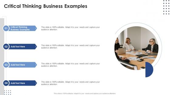 Critical Thinking Business Examples In Powerpoint And Google Slides Cpb
