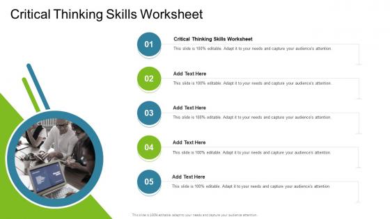 Critical Thinking Skills Worksheet In Powerpoint And Google Slides Cpb