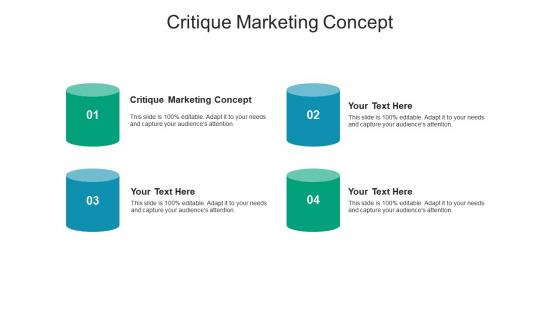 Critique marketing concept ppt powerpoint presentation layouts shapes cpb