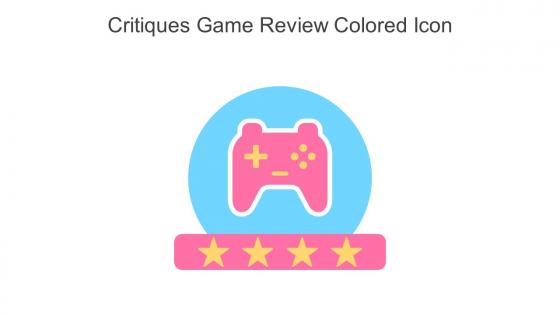 Critiques Game Review Colored Icon In Powerpoint Pptx Png And Editable Eps Format