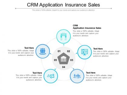 Crm application insurance sales ppt powerpoint presentation file picture cpb