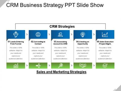 Crm business strategy ppt slide show
