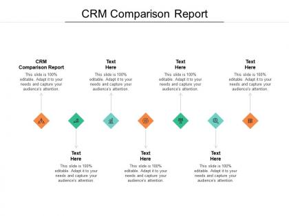 Crm comparison report ppt powerpoint presentation portfolio icon cpb