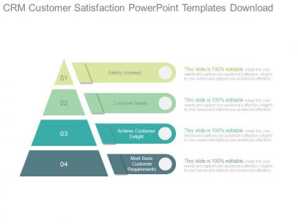 Crm customer satisfaction powerpoint templates download