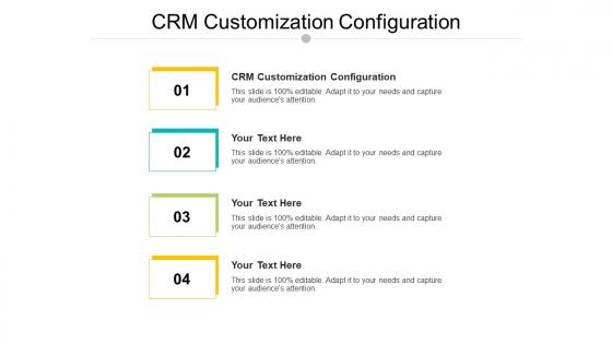 Crm customization configuration ppt powerpoint presentation summary topics cpb