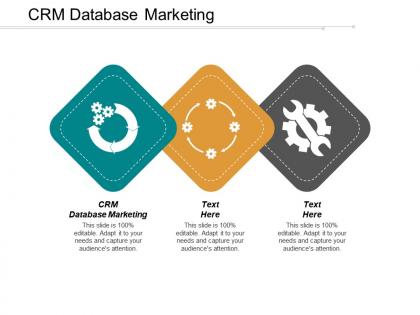 Crm database marketing ppt powerpoint presentation file introduction cpb