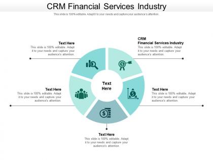 Crm financial services industry ppt powerpoint presentation layouts brochure cpb