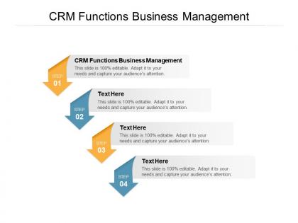 Crm functions business management ppt powerpoint presentation pictures cpb
