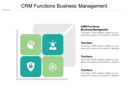 Crm functions business management ppt powerpoint presentation summary cpb