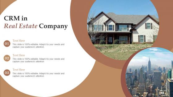 CRM In Real Estate Company Ppt Design