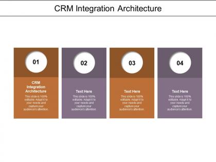 Crm integration architecture ppt powerpoint presentation styles design templates cpb
