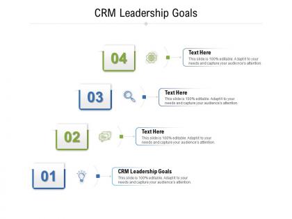 Crm leadership goals ppt powerpoint presentation portfolio ideas cpb