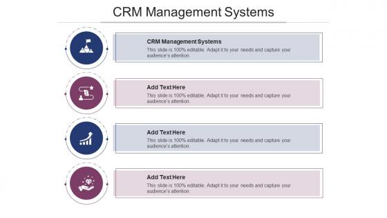 CRM Management Systems In Powerpoint And Google Slides Cpb