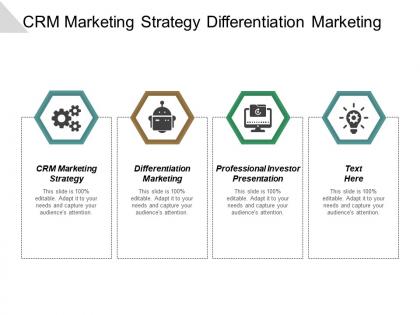 Crm marketing strategy differentiation marketing professional investor presentation cpb