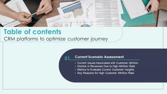 CRM Platforms To Optimize Customer Journey For Table Of Contents Ppt Infographic Template Inspiration
