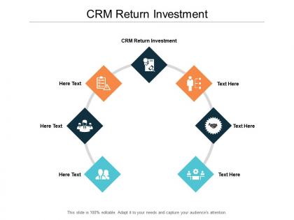 Crm return investment ppt powerpoint presentation shapes cpb