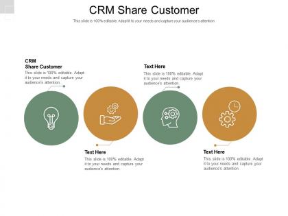 Crm share customer ppt powerpoint presentation infographics information cpb