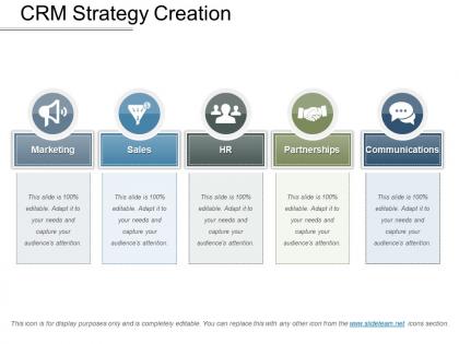 Crm strategy creation presentation graphics