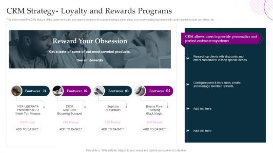 Crm Strategy Loyalty And Rewards Programs Crm Platform Implementation Plan