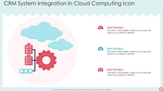 CRM System Integration In Cloud Computing Icon