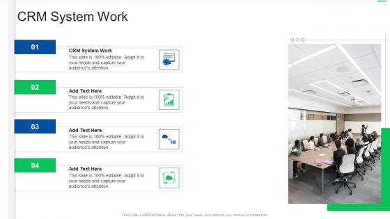 CRM System Work In Powerpoint And Google Slides Cpb