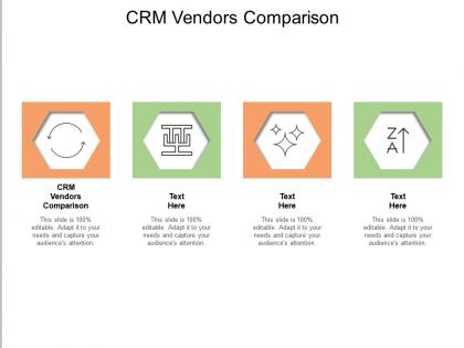 Crm vendors comparison ppt powerpoint presentation designs cpb