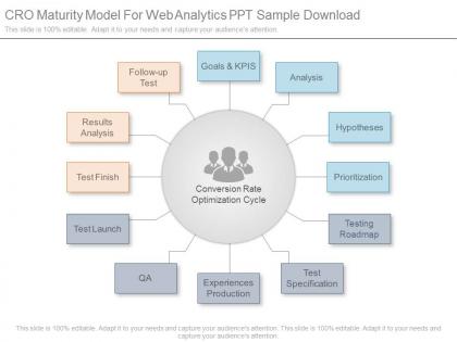Cro maturity model for web analytics ppt sample download